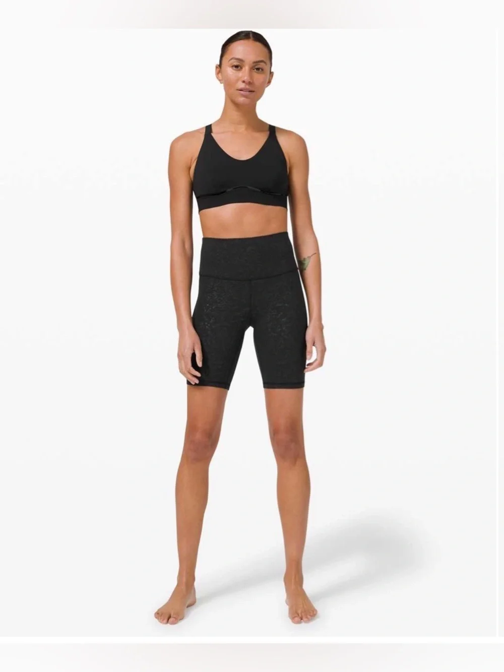 lululemon athletica Align Short 8” in Speckle Emboss Black